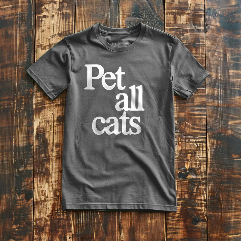 Pet All Cats - T-Shirt - Asphalt