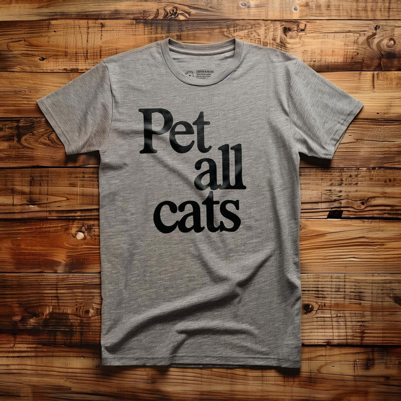 Pet All Cats - T-Shirt - Athletic Heather
