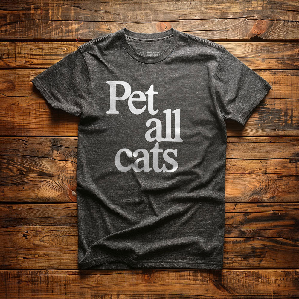Pet All Cats - T-Shirt - Dark Grey Heather
