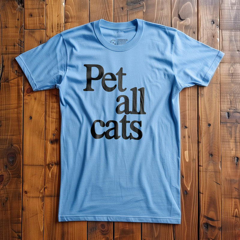 Pet All Cats - T-Shirt - Ocean Blue