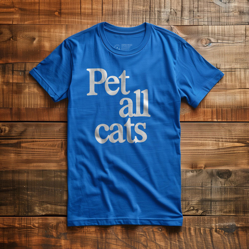 Pet All Cats - T-Shirt - True Royal