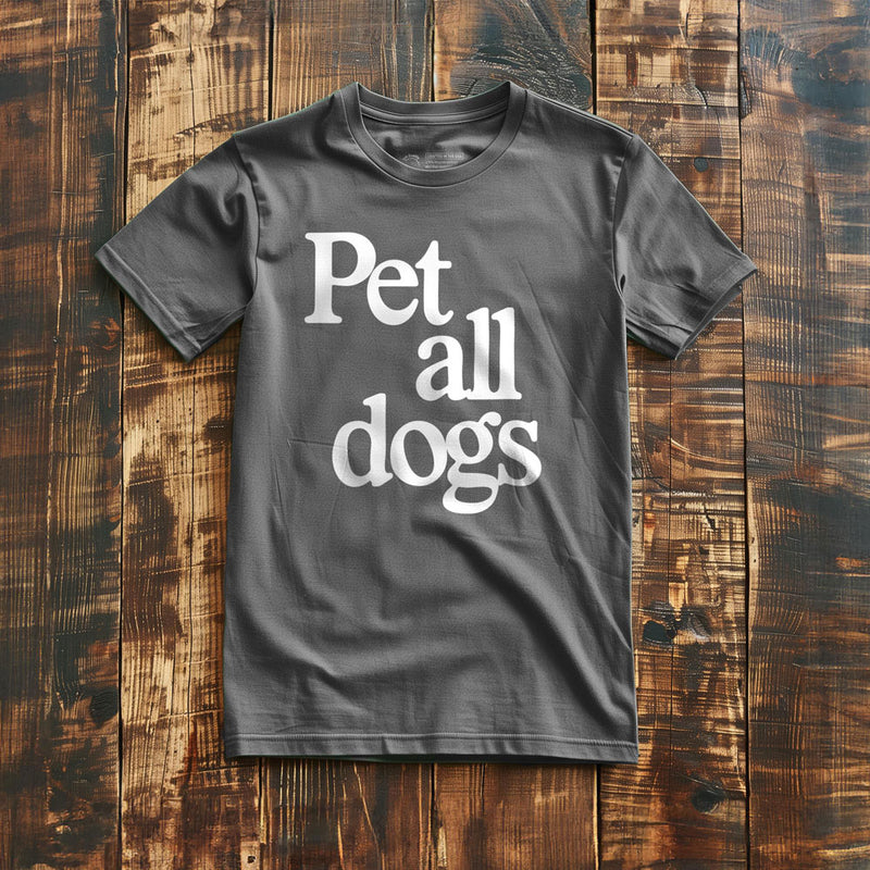 Pet All Dogs - T-Shirt - Asphalt