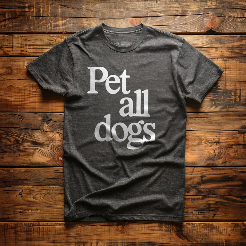 Pet All Dogs - T-Shirt - Dark Grey Heather