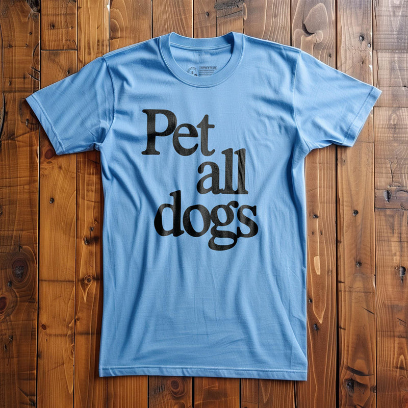 Pet All Dogs - T-Shirt - Ocean Blue