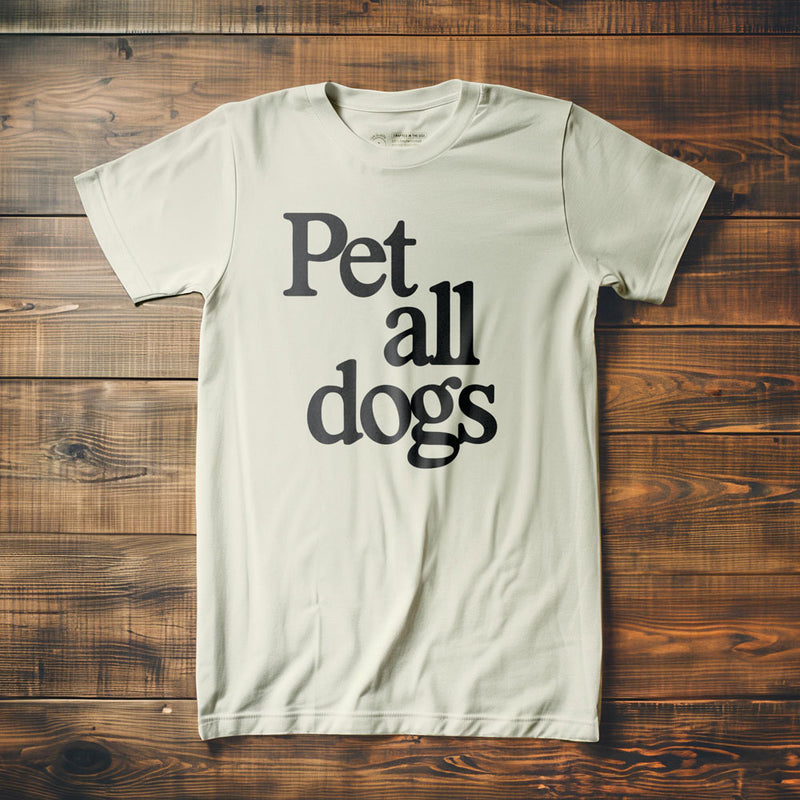 Pet All Dogs - T-Shirt - Vintage White