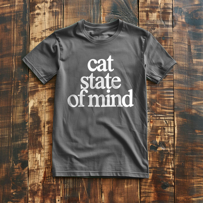 Cat State of Mind - T-Shirt - Asphalt
