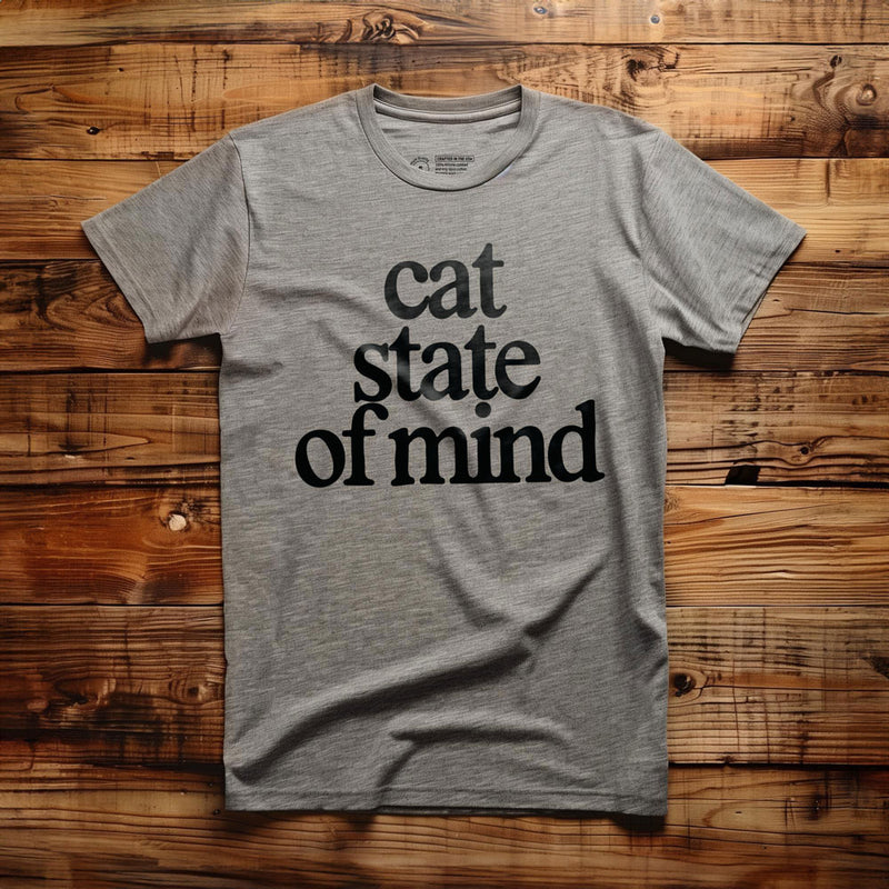 Cat State of Mind - T-Shirt - Athletic Heather