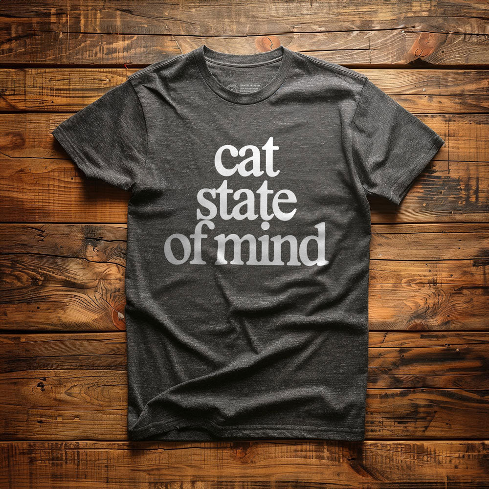 Cat State of Mind - T-Shirt - Dark Grey Heather