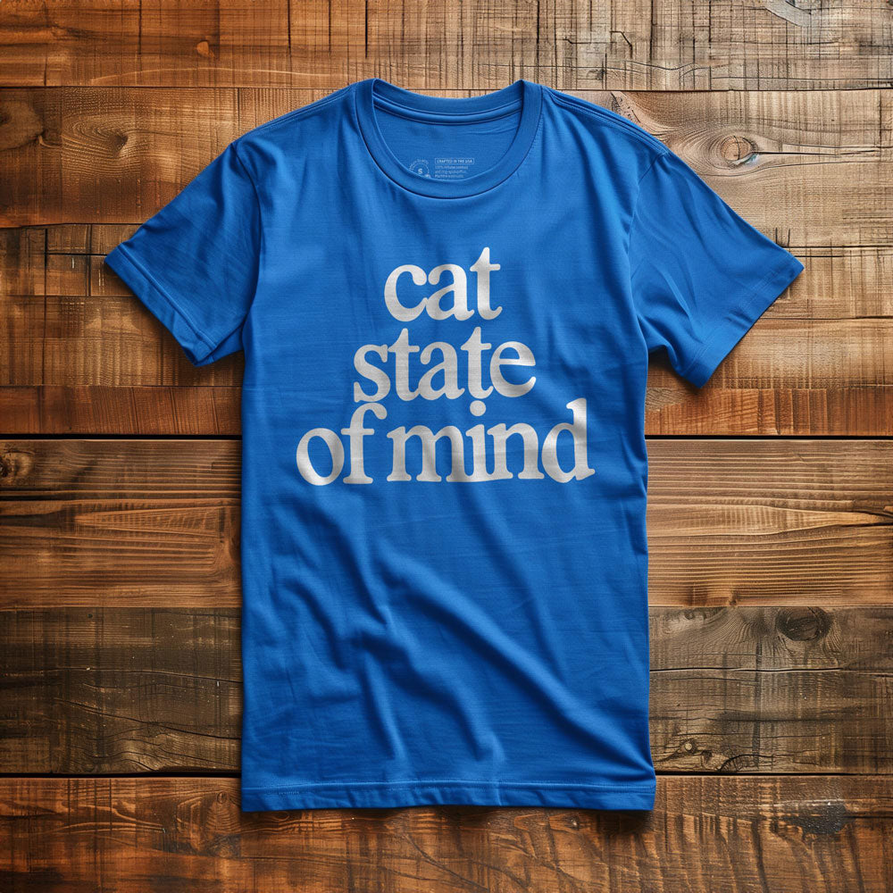 Cat State of Mind - T-Shirt - True Royal