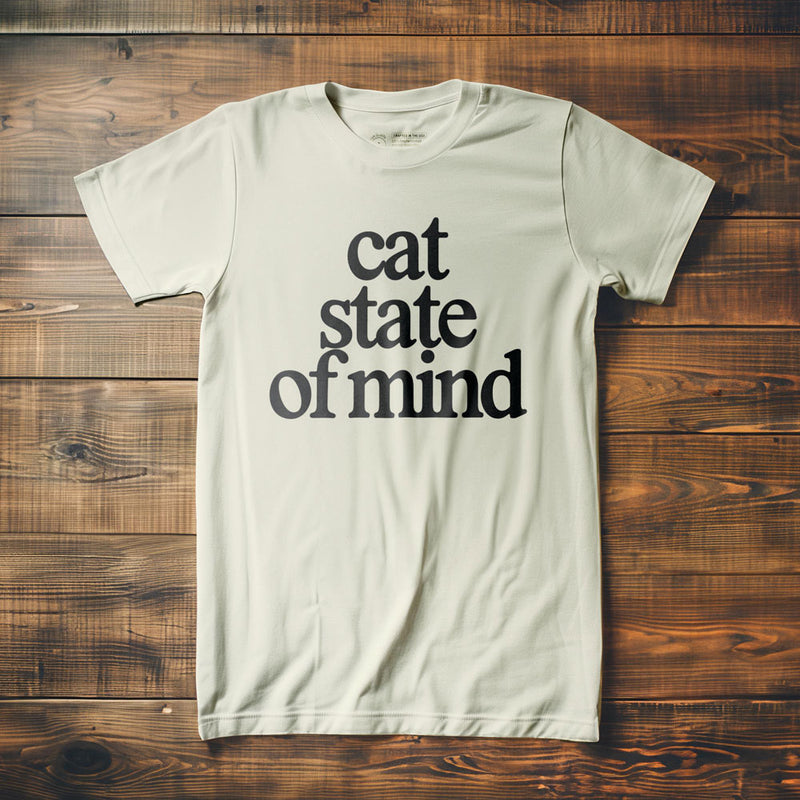 Cat State of Mind - T-Shirt - Vintage White