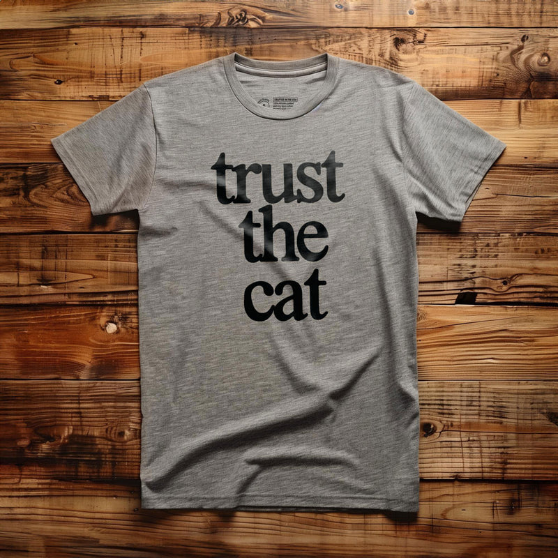Trust the Cat - T-Shirt - Athletic Heather