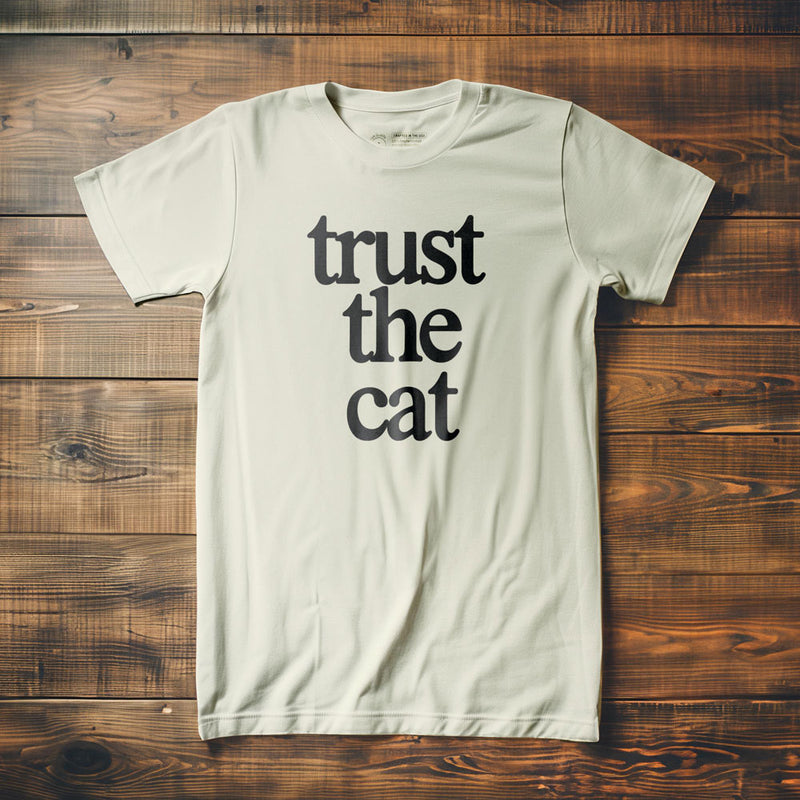 Trust the Cat - T-Shirt - Vintage White