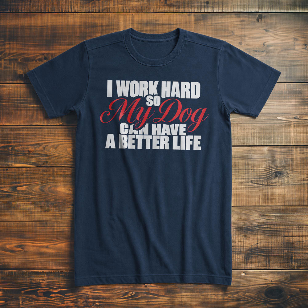 Work Hard Dog Script - T-Shirt