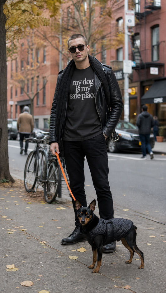 My Dog Is My Safe Place - T-Shirt