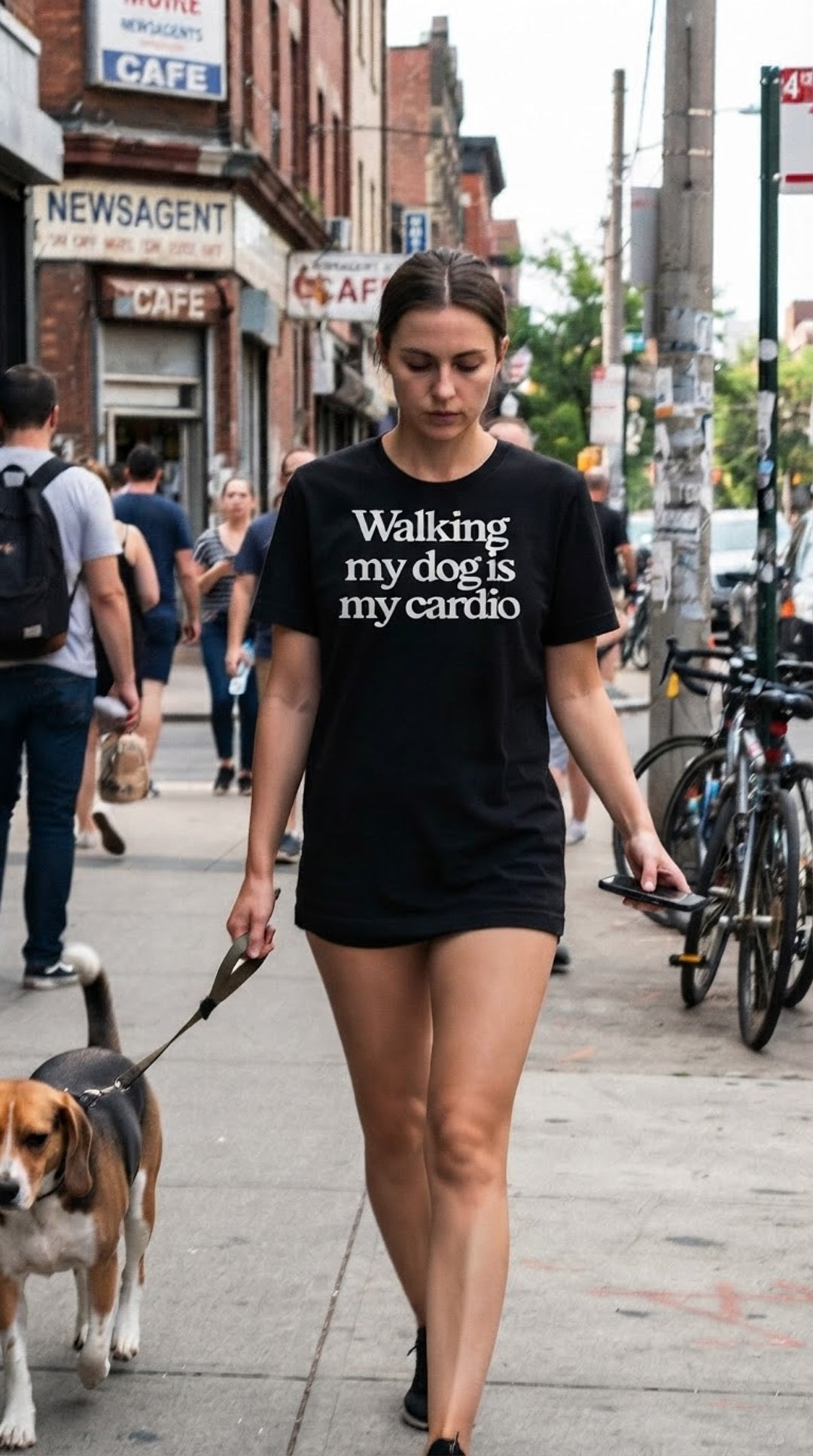 Walking My Dog Is My Cardio - T-Shirt