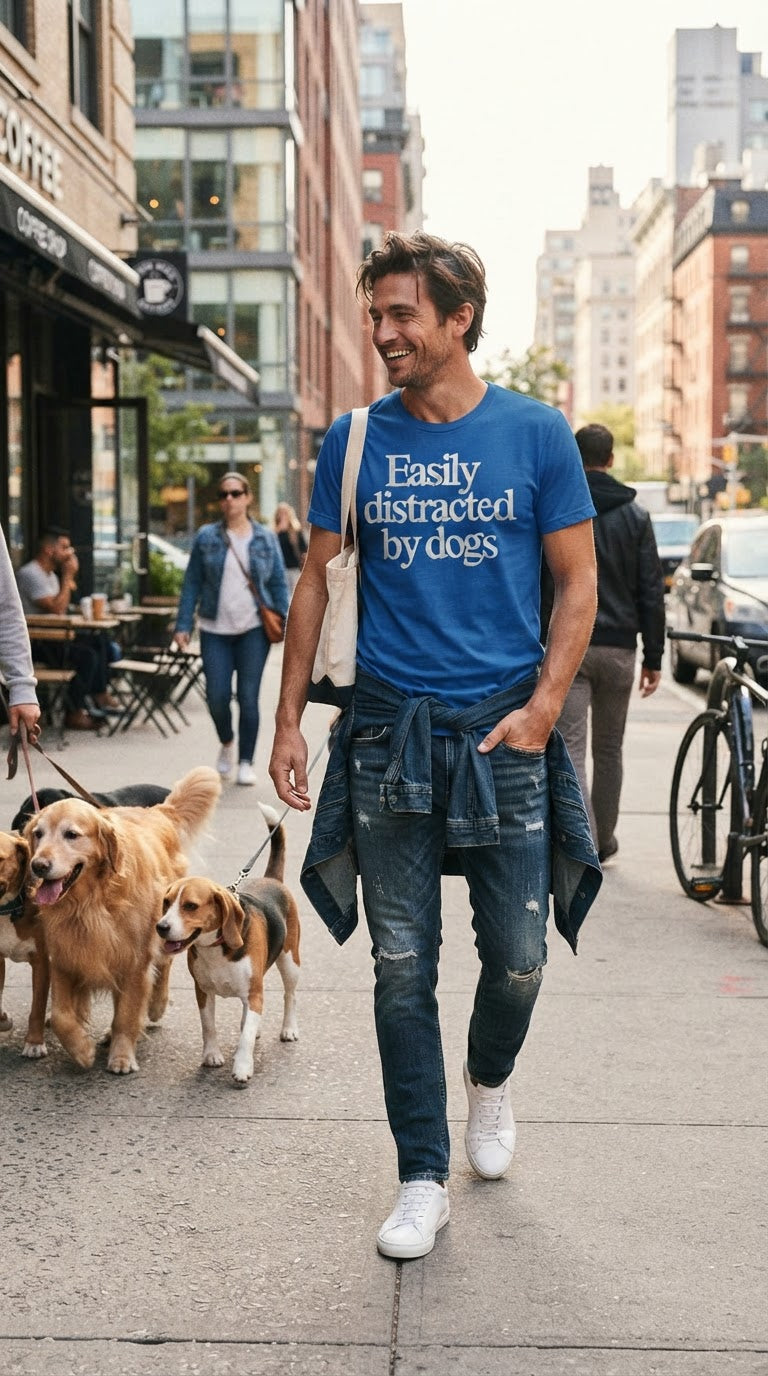 Easily Distracted by Dogs - T-Shirt