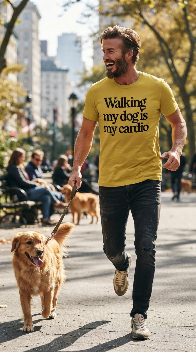 Walking My Dog Is My Cardio - T-Shirt