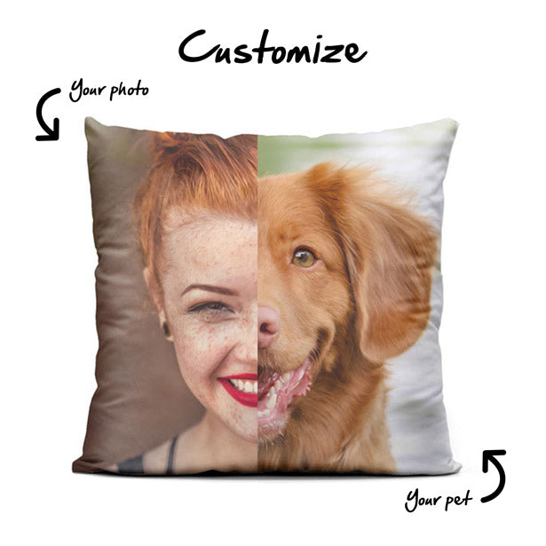 My Pet, My Match - CUSTOM - Throw Pillow