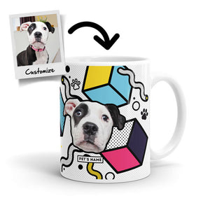 Memphis Custom Pet's Face - Mug