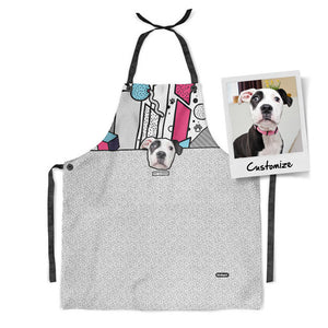 Memphis Custom Pet's Face - Kitchen Apron