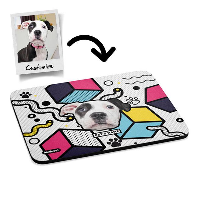 Memphis Custom Pet's Face - Mousepad