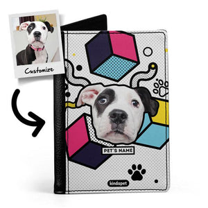 Memphis Custom Pet's Face - Passport Cover