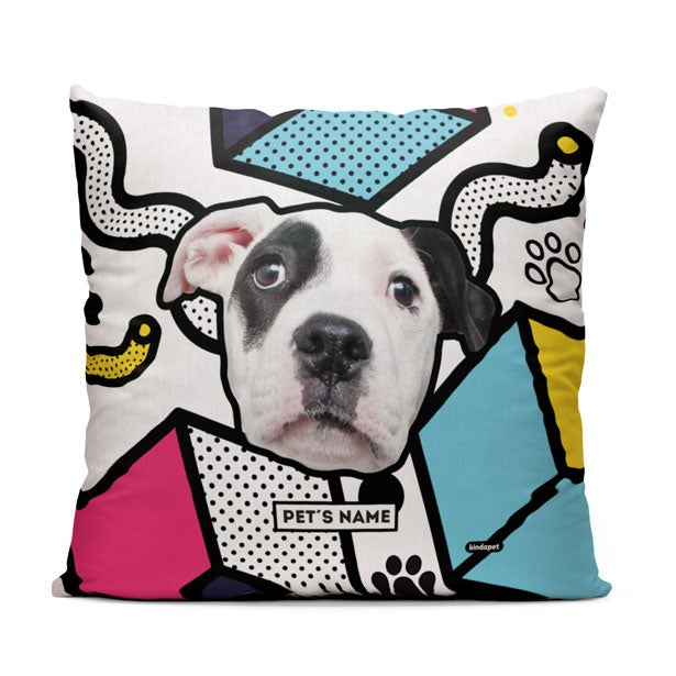 Memphis Custom Pet Face - Throw Pillow