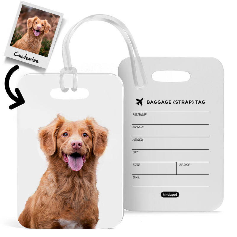 Pet Art - Custom - Luggage Tag