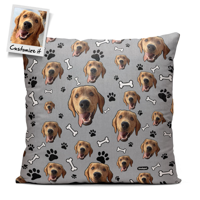 Pet's Face Custom Pattern - Throw Pillow