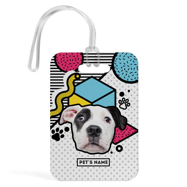 Memphis Custom Pet's Face - Luggage Tag